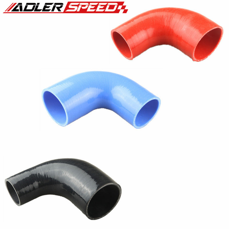 4 90-DEGREE ELBOW TURBO/INTAKE PIPING SILICONE COUPLER HOSE/PIPE