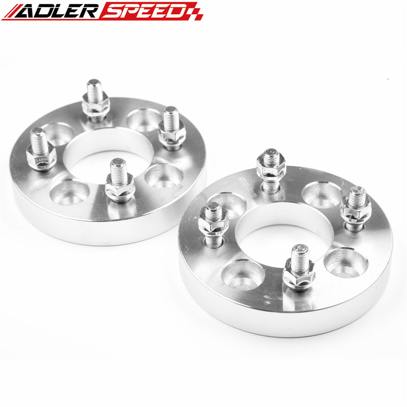 US SHIP 2PCS Wheel Spacer Adapters | 4x100 to 4x100 | 1" Thick | 12x1.5 Studs by ADLERSPEED