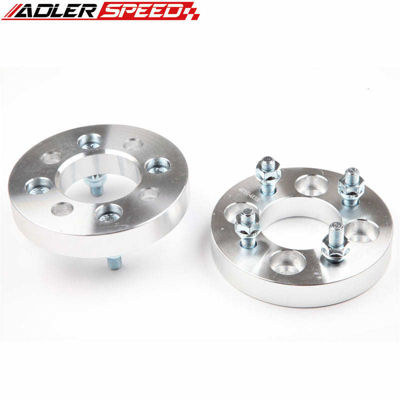 US SHIP 2PCS Wheel Spacer Adapters | 4x100 to 4x100 | 1" Thick | 12x1.5 Studs by ADLERSPEED