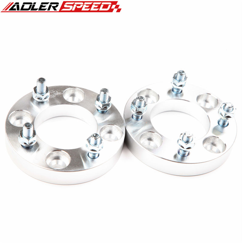 US SHIP 2PCS 1" Thick 4x114mm To 4x114mm / 4x4.5" Wheel Spacers Adapters 12x1.5 Studs