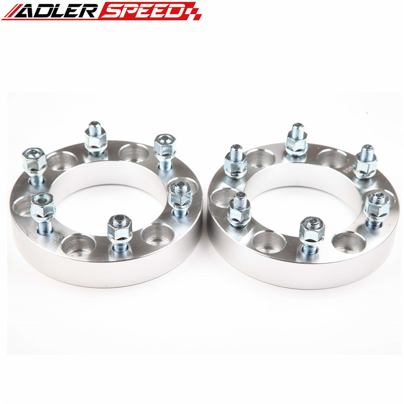 US STOCK  2PCS 1.25" THICK 6x5.5" to 6x5.5" WHEEL ADAPTER SPACERS 12 x 1.5 STUDS