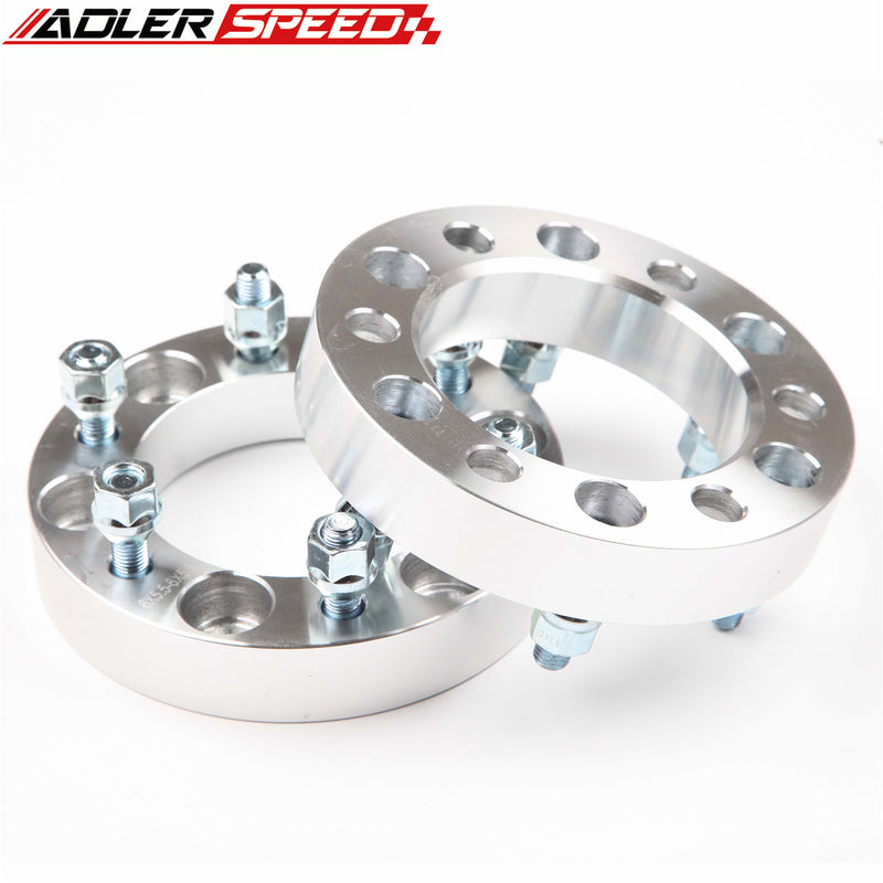 US STOCK  2PCS 1.25" THICK 6x5.5" to 6x5.5" WHEEL ADAPTER SPACERS 12 x 1.5 STUDS