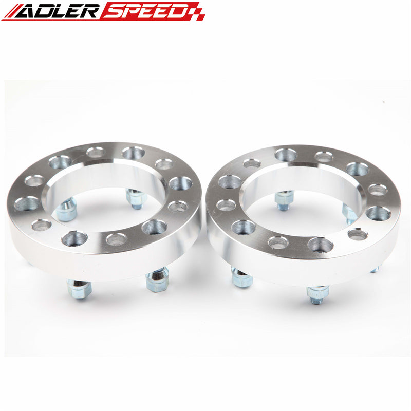 US STOCK  2PCS 1.25" THICK 6x5.5" to 6x5.5" WHEEL ADAPTER SPACERS 12 x 1.5 STUDS