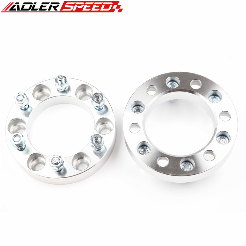 US STOCK  2PCS 1.25" THICK 6x5.5" to 6x5.5" WHEEL ADAPTER SPACERS 12 x 1.5 STUDS