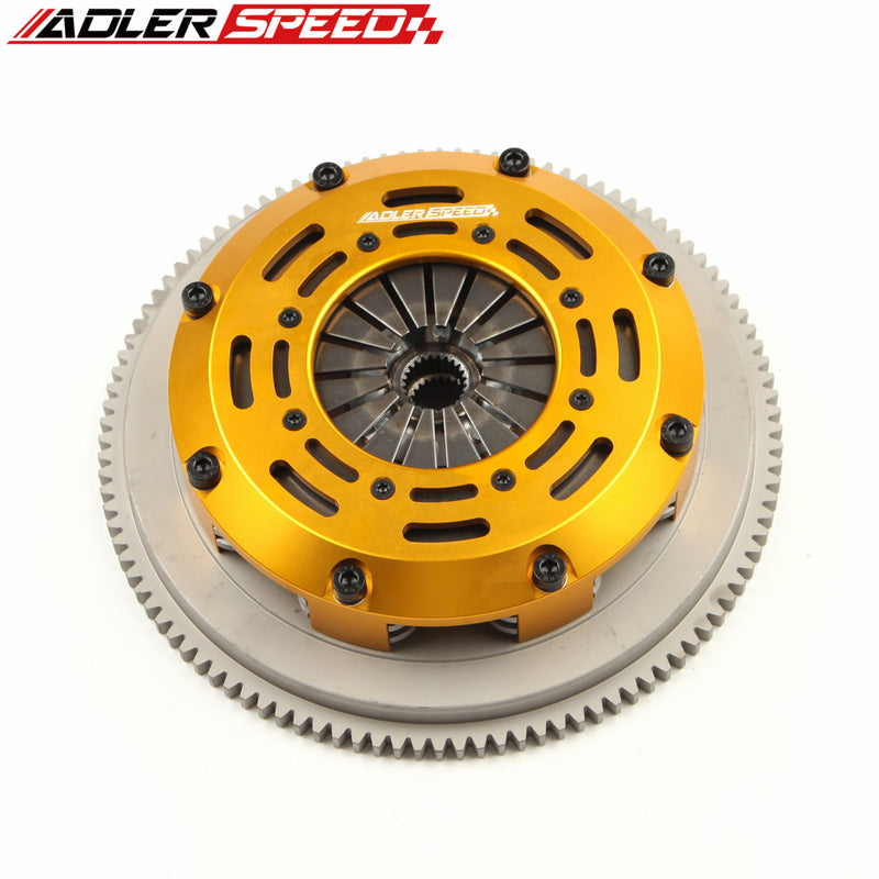 ADLERSPEED RACING CLUTCH TWIN DISC KIT + STANDARD FLYWHEEL for NISSAN SR20DET SILVIA 240SX 200SX S13 S14