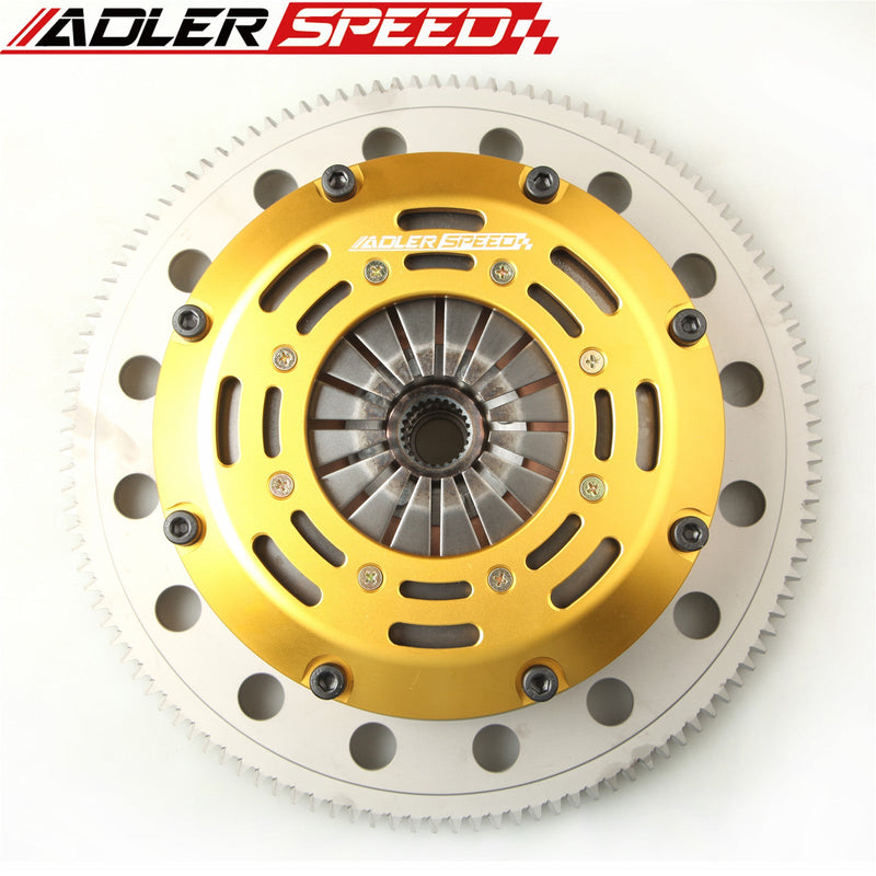 US SHIP ! RACING TWIN DISC CLUTCH + FLYWHEEL KIT for HONDA ACCORD PRELUDE H22 H23 F22 F23