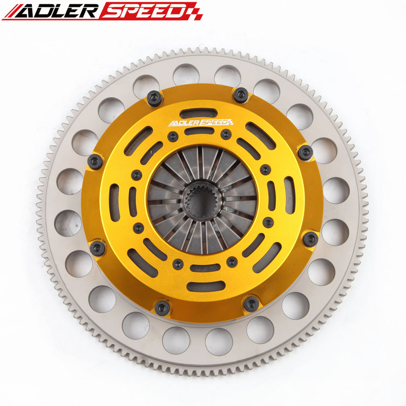 ADLERSPEED RACING TWIN DISC CLUTCH KIT + FLYWHEEL for 05-10 SCION tC xB 2.4L 2AZ-FE MEDIUM