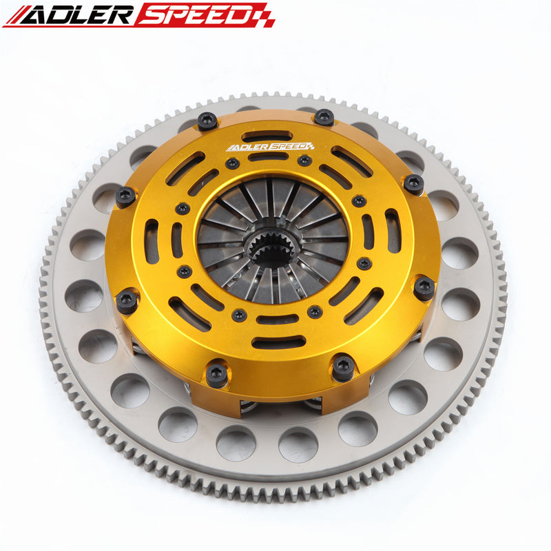 ADLERSPEED RACING TWIN DISC CLUTCH KIT + FLYWHEEL for 05-10 SCION tC xB 2.4L 2AZ-FE MEDIUM