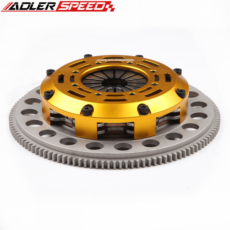 ADLERSPEED RACING TWIN DISC CLUTCH KIT + FLYWHEEL for 05-10 SCION tC xB 2.4L 2AZ-FE MEDIUM