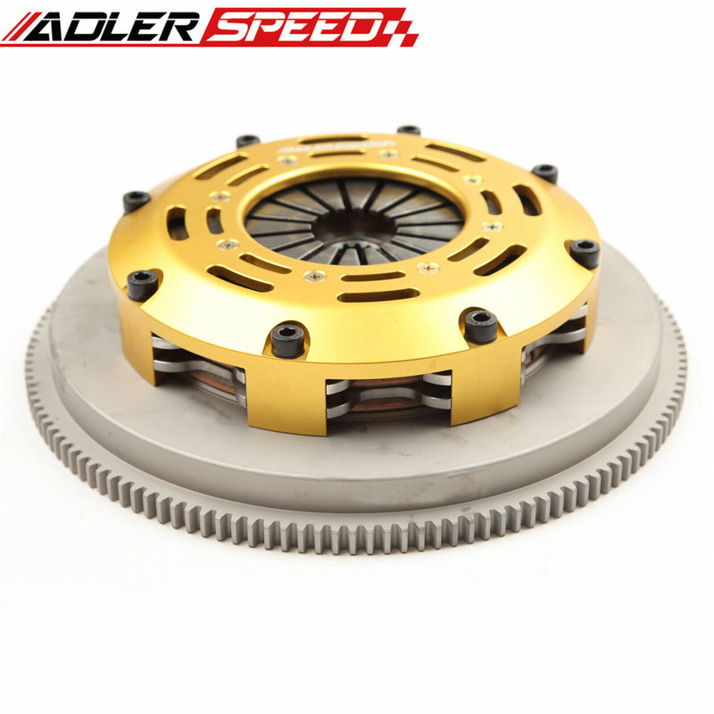 US SHIP ! ADLERSPEED Race Twin Disc Clutch Kit & Flywheel Standard For 02-06 Mini Cooper S R52 R53 1.6L 6Speed