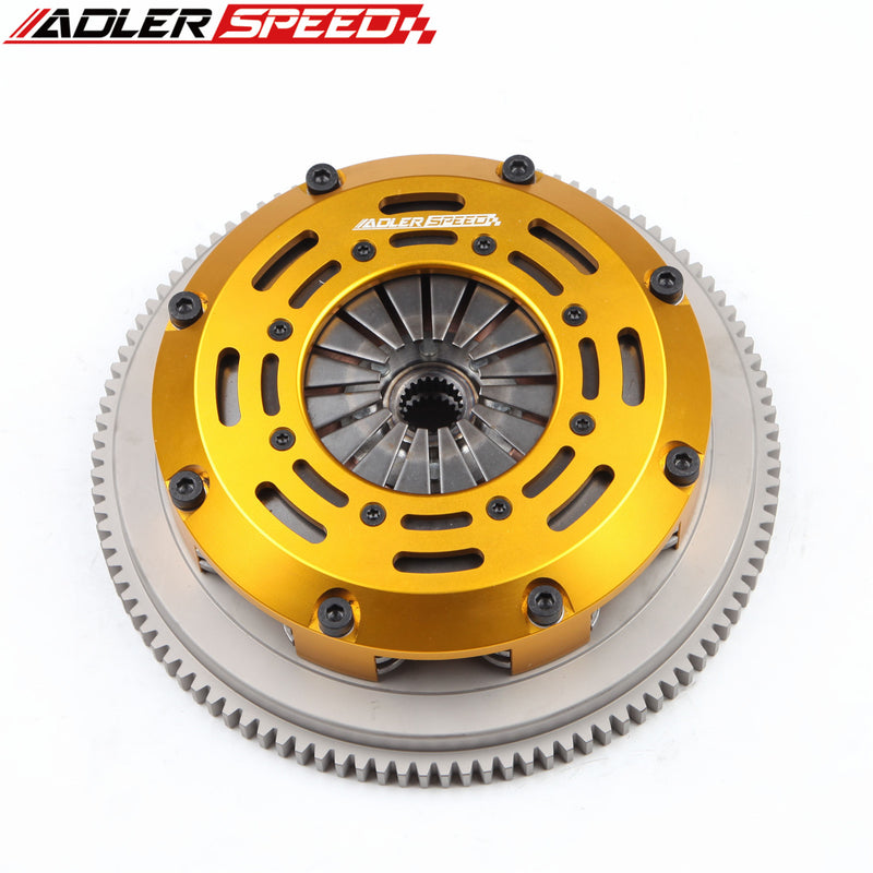 US SHIP Racing Clutch Twin Disc Kit & Flywheel For Toyota Corolla Celica Matrix Medium