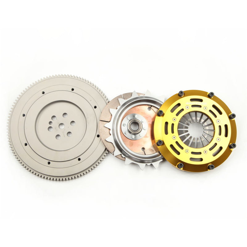 ADLERSPEED RACING SINGLE DISC CLUTCH + FLYWHEEL FOR 1990-92 ECLIPSE TALON GST TSI 2.0L FWD STANDARD