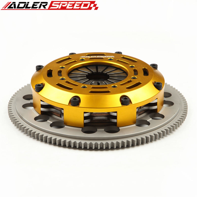 US SHIP ! ADLERSPEED Racing Clutch Twin Disc Kit & Flywheel Medium For 01-03 MAZDA PROTEGE MAZDASPEED TURBO