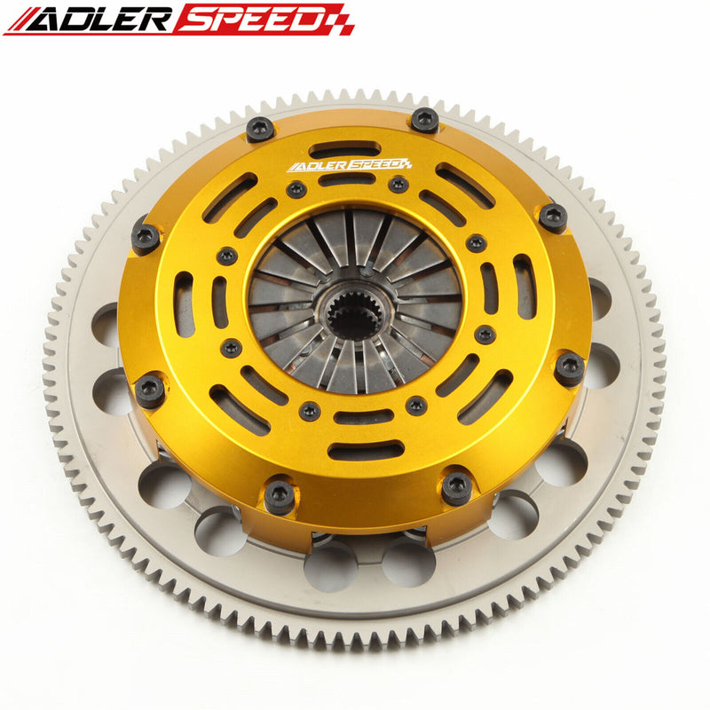 US SHIP ! ADLERSPEED Racing Clutch Twin Disc Kit & Flywheel Medium For 01-03 MAZDA PROTEGE MAZDASPEED TURBO