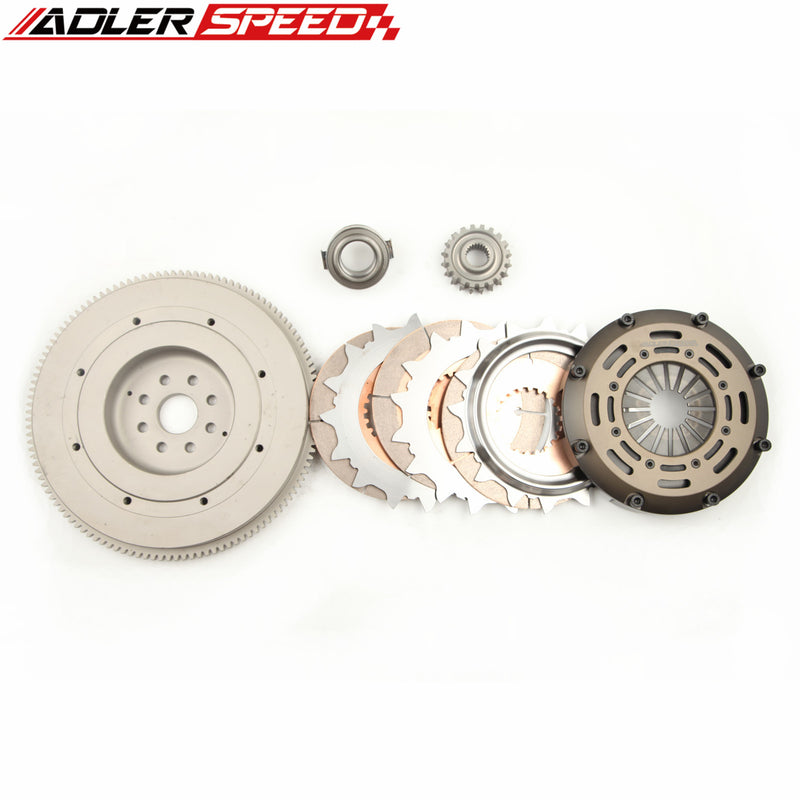 ADLERSPEED RACING TRIPLE DISC CLUTCH KIT +STANDARD FLYWHEEL FOR 95-98 TOYOTA T100, 00-04 TUNDRA 3.4L