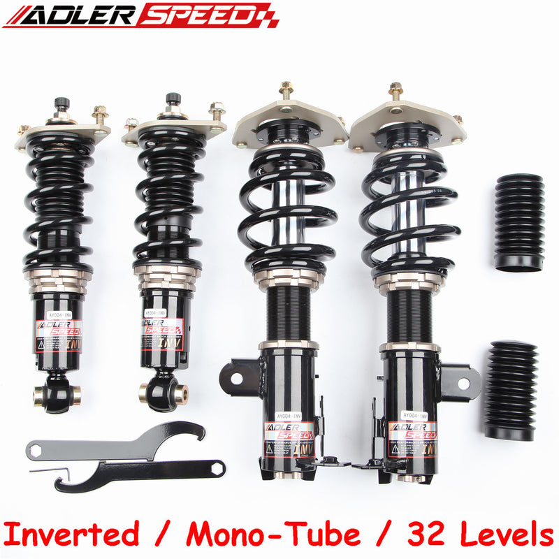 US SHIP ! ADLERSPEED 32 Way Mono Tube Coilovers Inverted Shocks for FRS FR-S BRZ 86 GR86 13-23