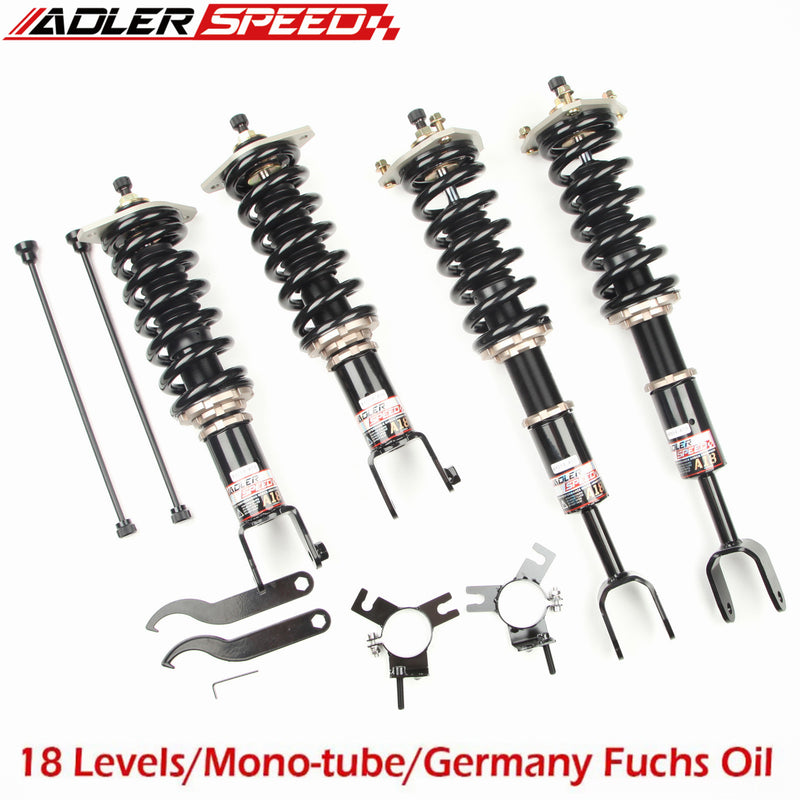 US SHIP ADLERSPEED 18 Way Adjustable Coilovers Suspension Kit for 03-09 Nissan 350Z / Infiniti G35