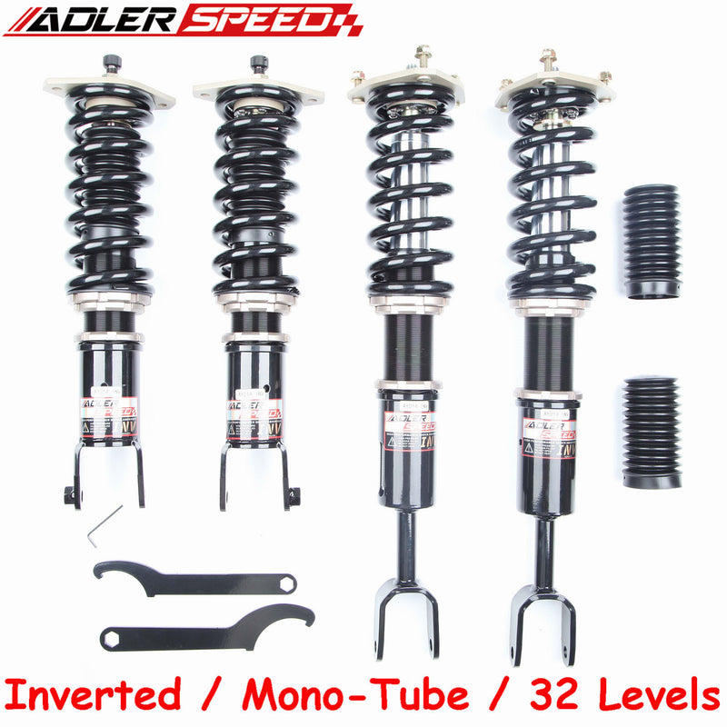 ADLERSPEED 32 Way Coilovers Lowering Kit INVERTED SHOCKS for Infiniti G35 Coupe Sedan 03-07