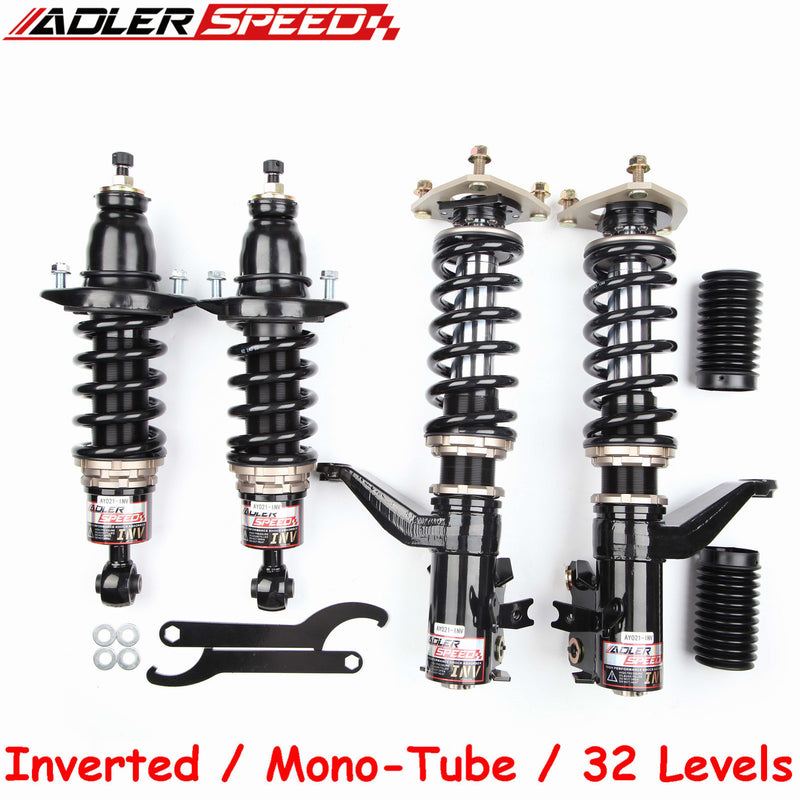 ADLERSPEED Inverted Coilovers Lowering Kit For Honda Civic EP3 Si 02-05 32 Way Adj. Springs