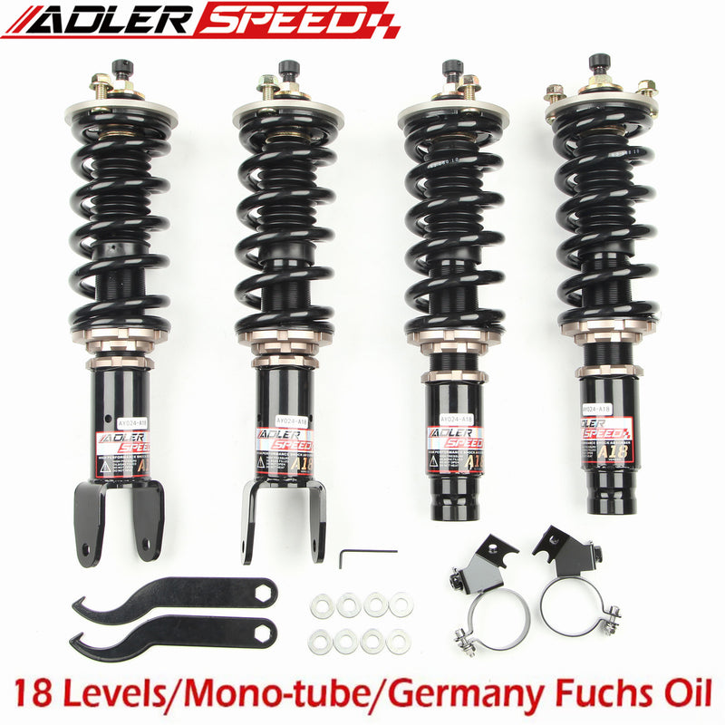 US SHIP ADLERSPEED 18 Level Damping Coilovers Suspension Kit For 1996-2000 Civic EK EM1