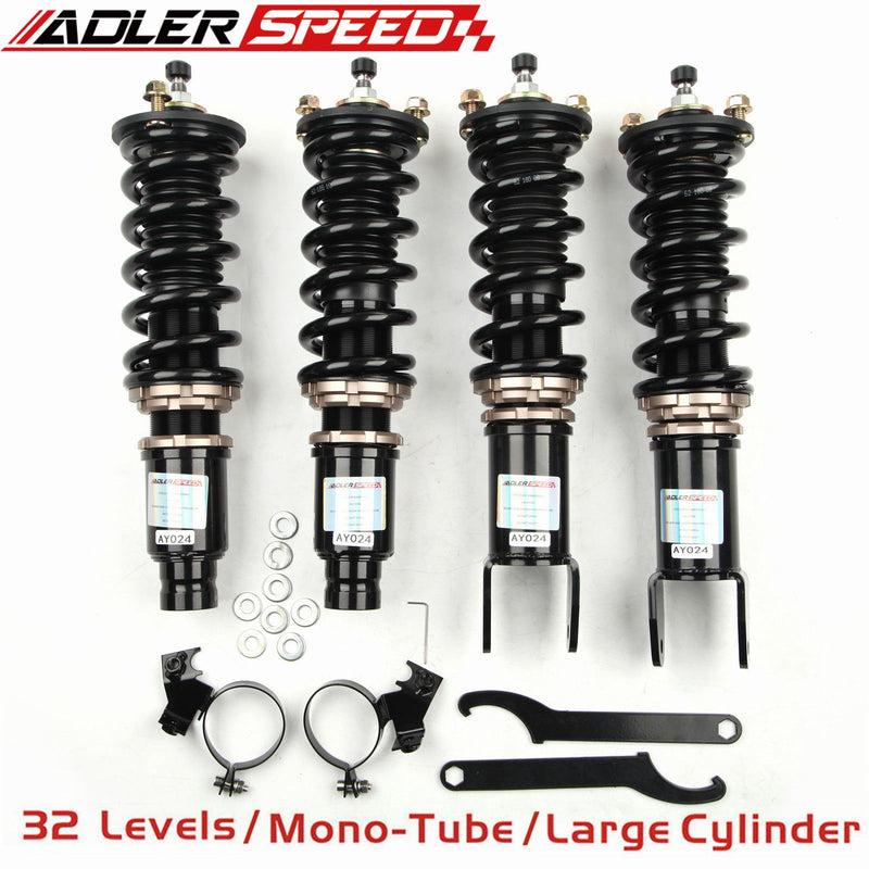 US SHIP ! ADLERSPEED Adjustable Coilovers Lowering Suspension Kit For 96-00 Civic EK EM1