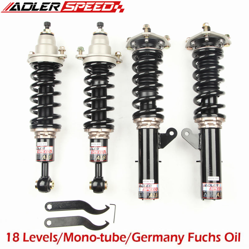 US SHIP ADLERSPEED 18 Way Adjustable Coilovers Lowering Suspension Kit for 08-17 Mitsubishi Lancer