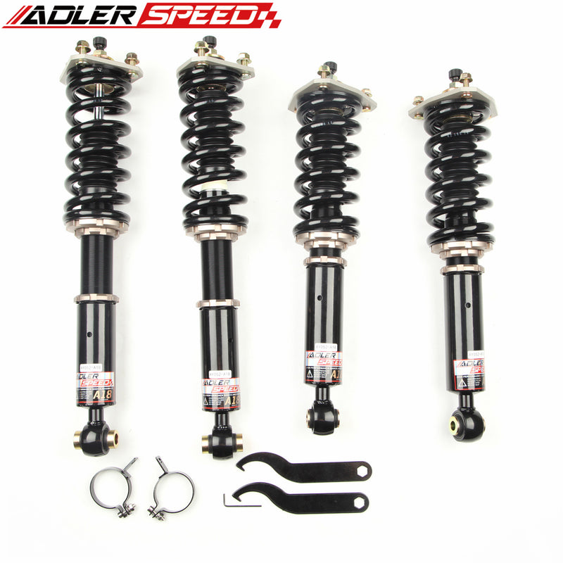 US SHIP ADLERSPEED 18 Level Damper Adjust Coilovers Lowering Suspension Kit for Lexus IS300 2001-05