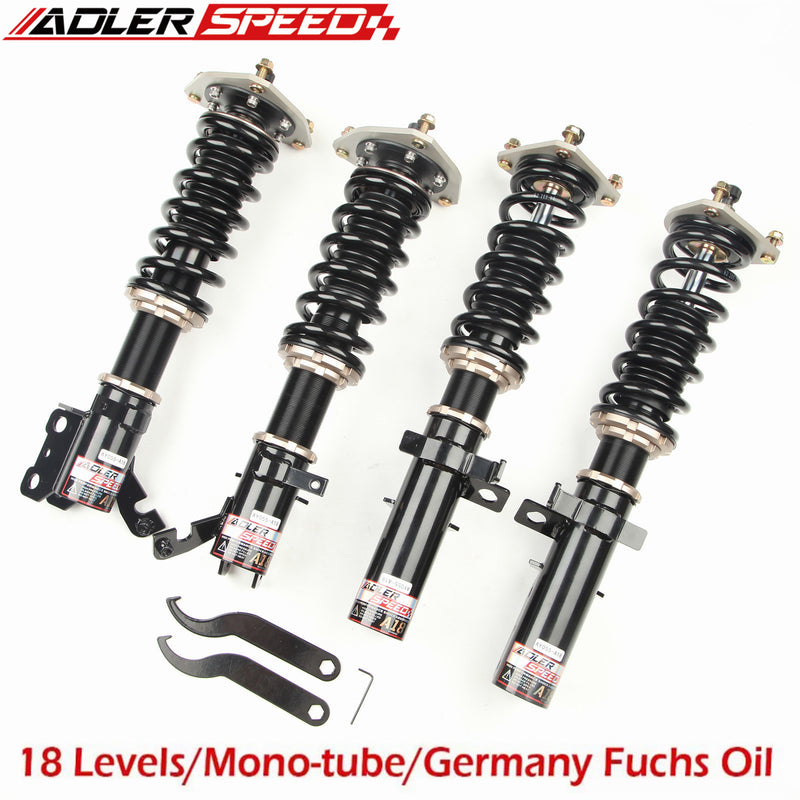 US SHIP ADLERSPEED 18-Way Damping Coilovers Lowering Suspension Kit for 93-97 Toyota Corolla AE101