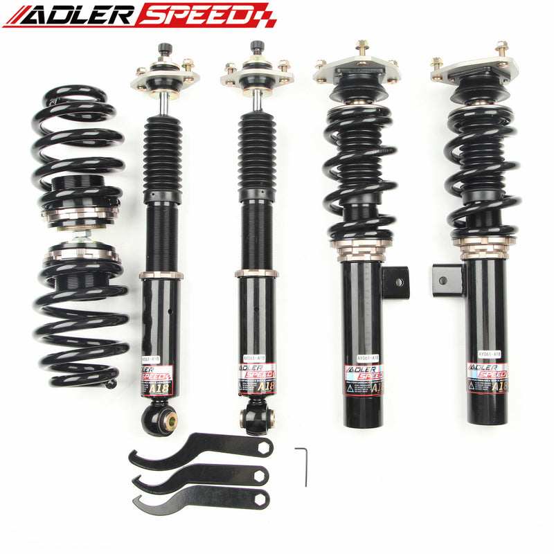 US SHIP ADLERSPEED 18 Step Mono Tube Coilovers Suspension Kit For BMW 3-Series RWD (E46) 1999-2006