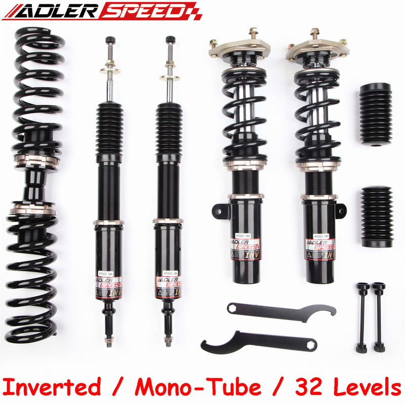 US SHIP ! ADLERSPEED 32 Level Damping Inverted Coilovers Shocks Kit for 06-13 BMW 3 Series 325i 328i 335i E90 E92