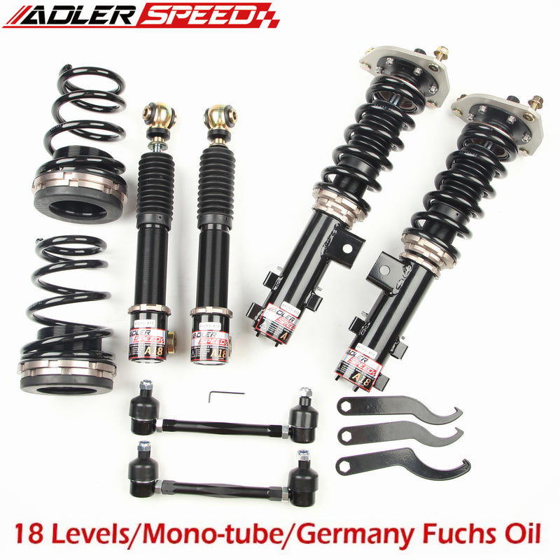 US SHIP ADLERSPEED 18 Level Mono Tube Coilovers for 12-17 Hyundai Veloster Adj.Damper Height