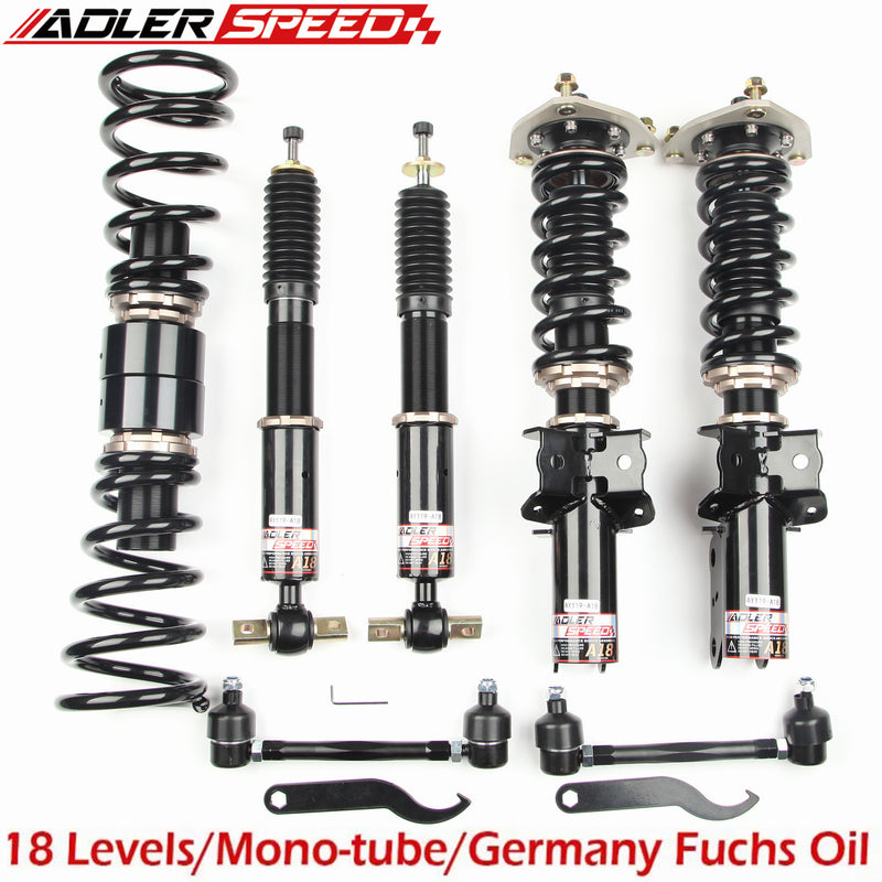 US SHIP ADLERSPEED 18 Ways Mono Tube Coilovers Suspension Kit For Mustang 15-21 Ecoboost GT V6 V8