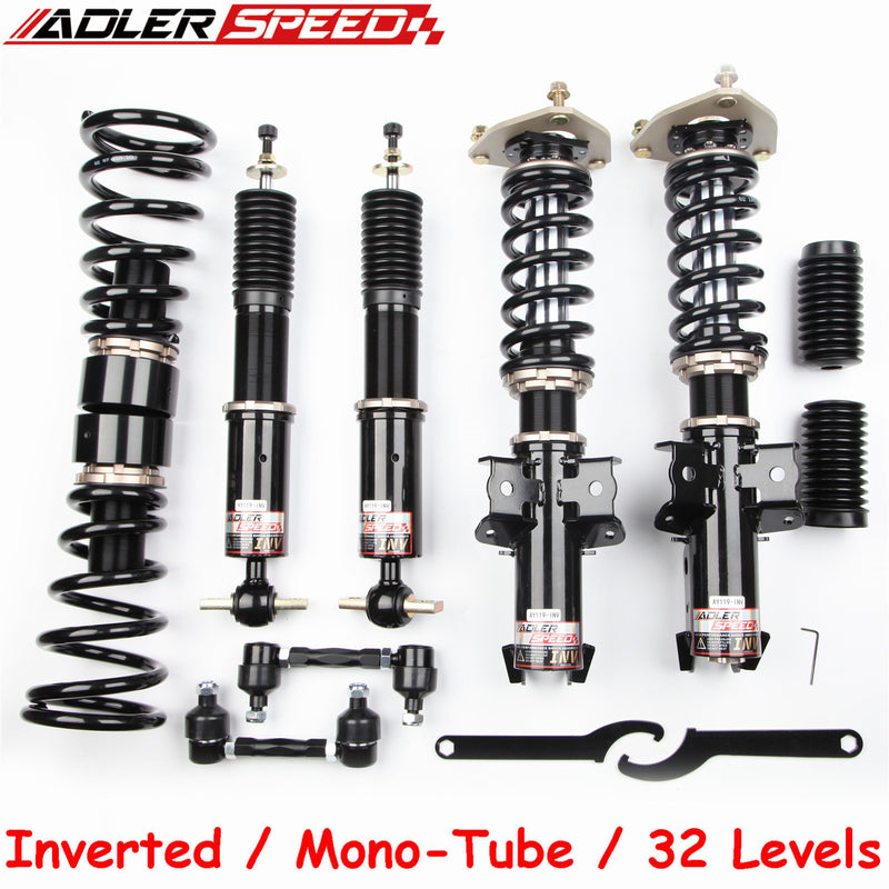 US SHIP ! ADLERSPEED 32 Level Mono Coilovers Kit Inverted Struts For Mustang 15-21 Ecoboost GT V6 V8