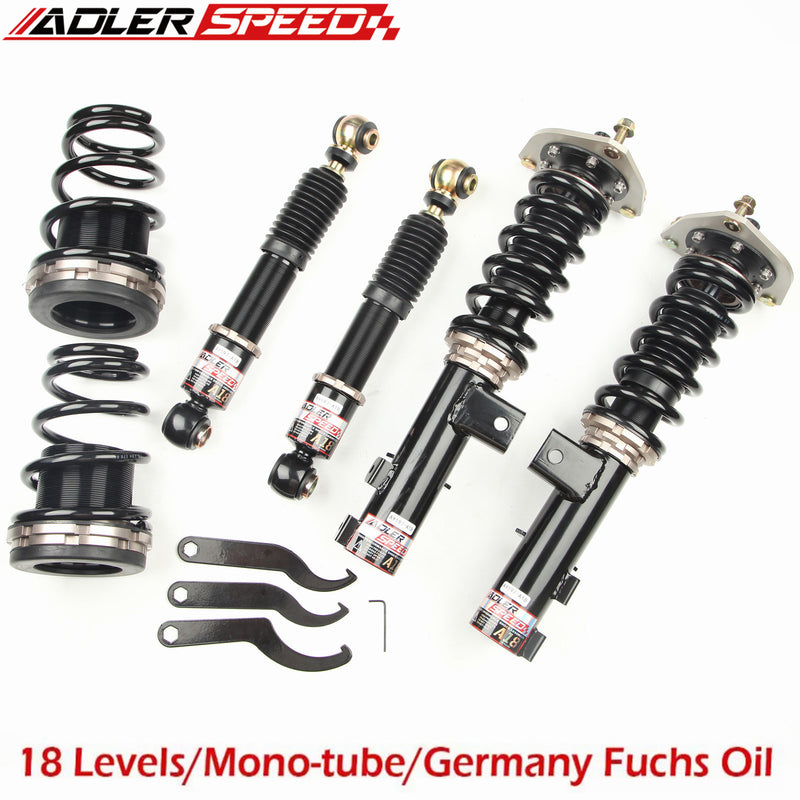 US SHIP ADLERSPEED 18 Level Adj.Height Coilovers Suspension Shock Absorbers for 2014-2018 Kia Forte