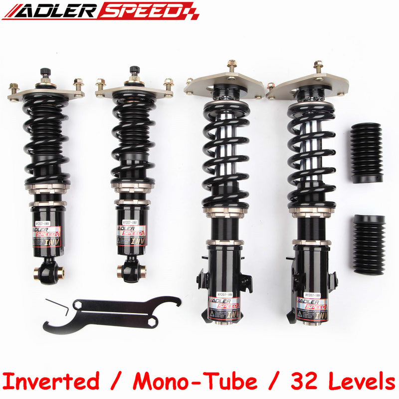 ADLERSPEED 32 Way Adjustable Damper Inverted Coilovers Shocks For 15-21 Subaru WRX/WRX STI