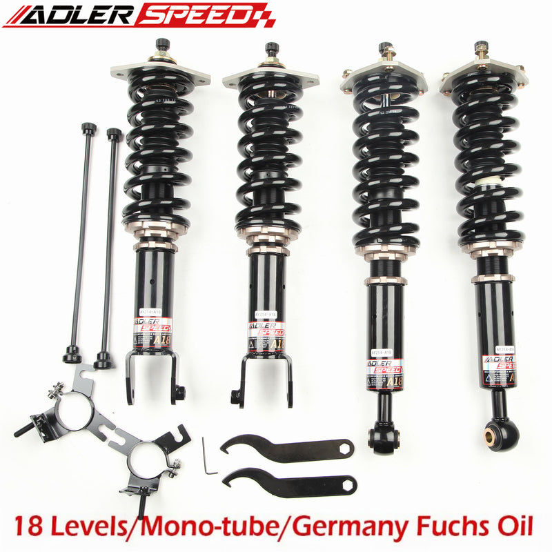 ADLERSPEED Coilovers Kit for G37 Coupe Sedan RWD 18 Way Adjustable Height Shocks