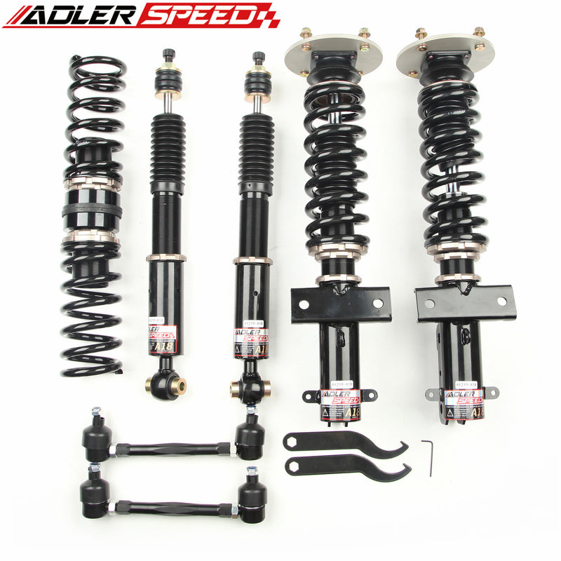 US SHIP ADLERSPEED 18 Step Mono Tube Coilovers Lowering Suspension Kit For Ford Mustang 2005-2014