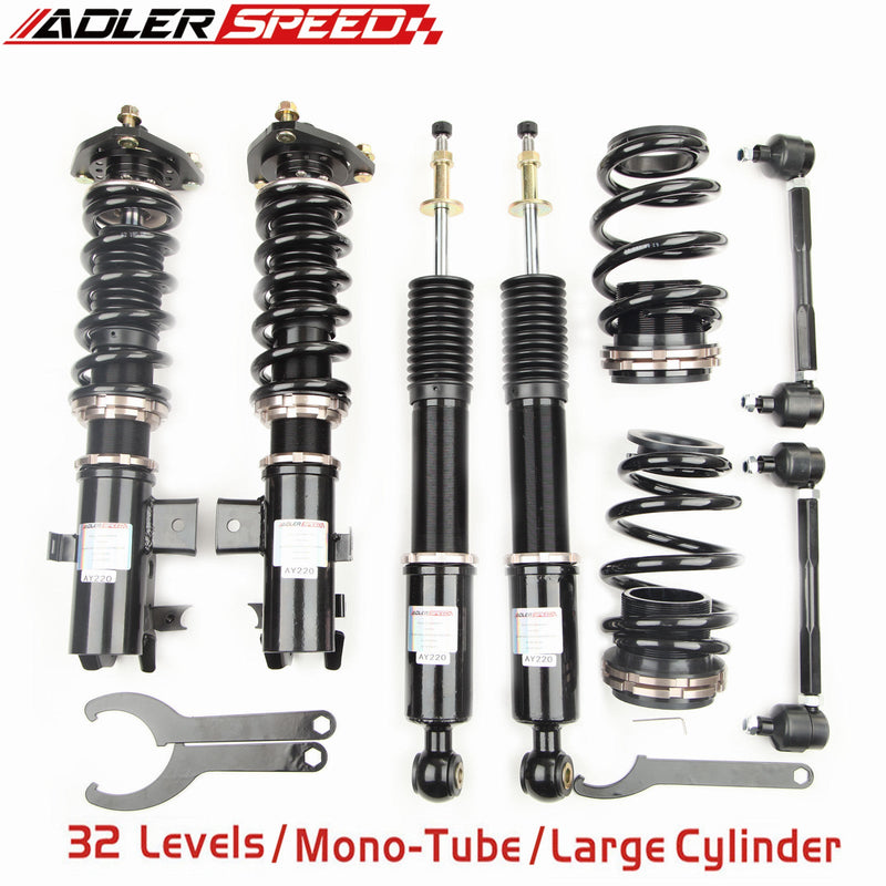 US SHIP ! ADLERSPEED 32 Way Adjustable Coilovers Lowering Suspension Kit For Acura ILX DE 13-15 New