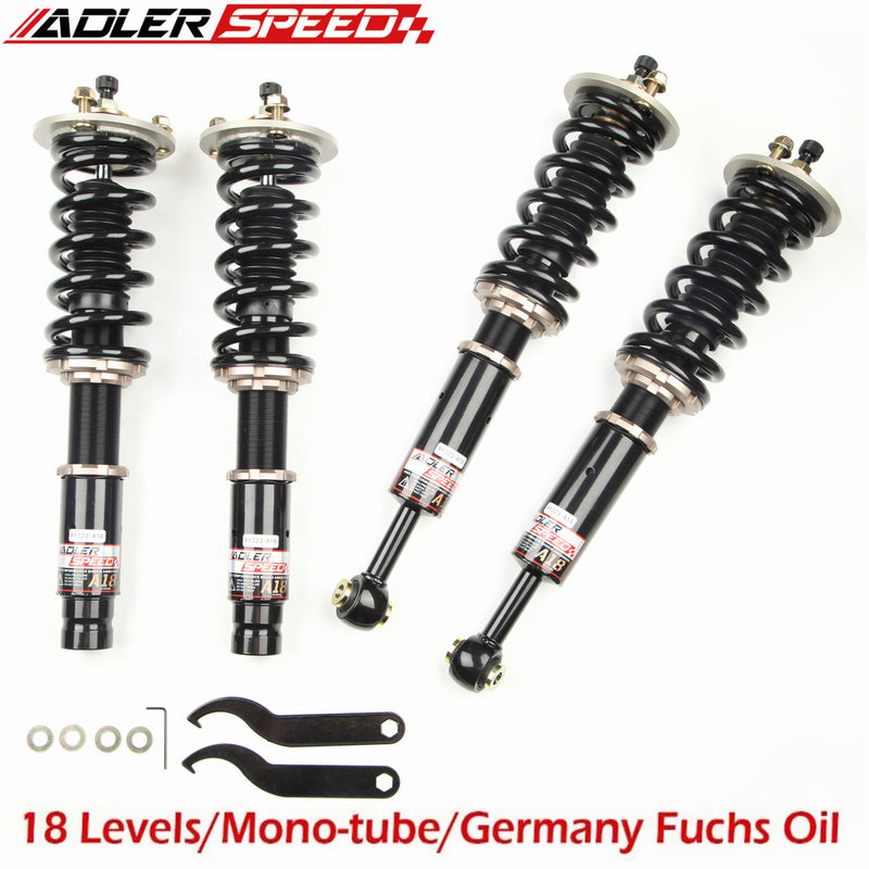 US SHIP ADLERSPEED 18 Clicks Damping Adjustable Coilovers For Honda Accord 03-07 /Acura TSX 04-08