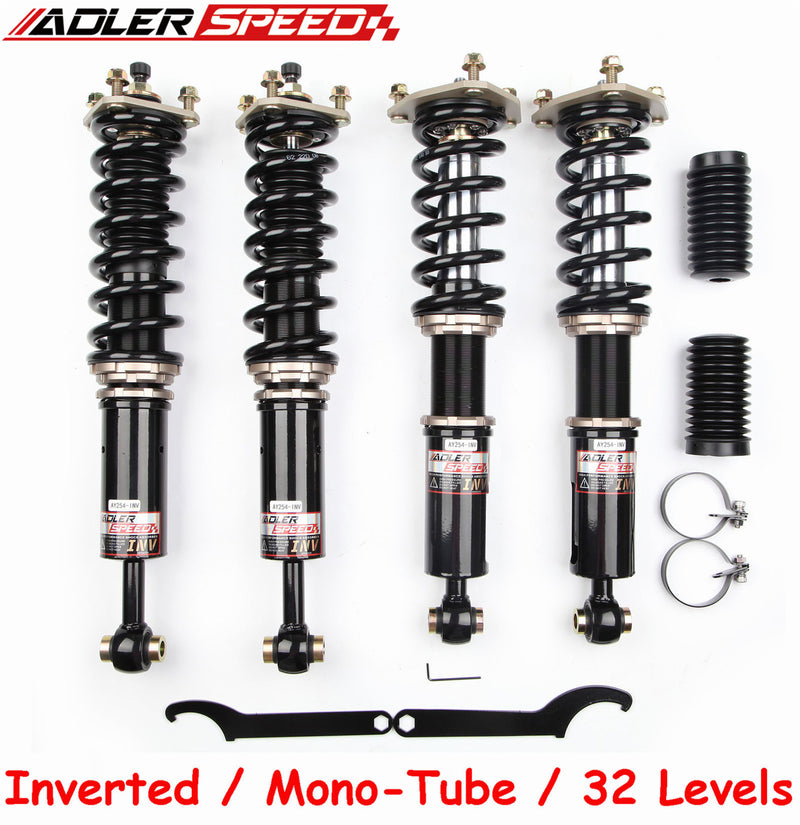 ADLERSPEED 32 Way Coilovers Kit Inverted Suspension For Lexus GS300 GS430 98-05 Adj.Springs