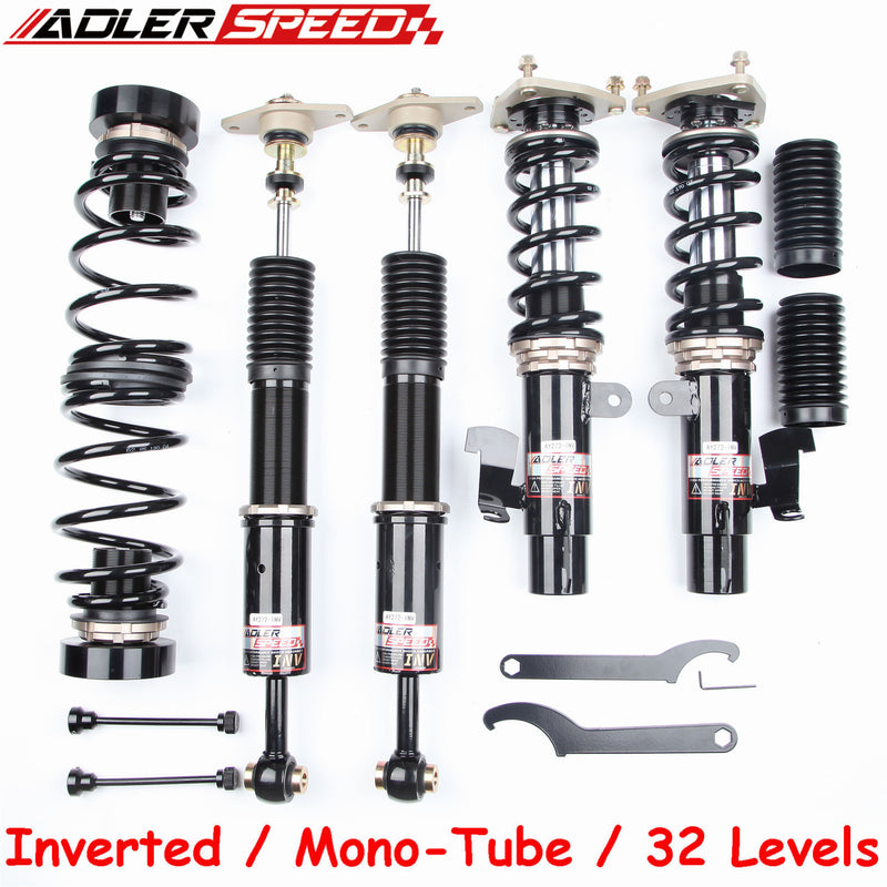 US SHIP ! ADLERSPEED 32 Level Adjustable Damper Inverted Coilovers Kit For Mazda3 04-09 Mazda5 06-17