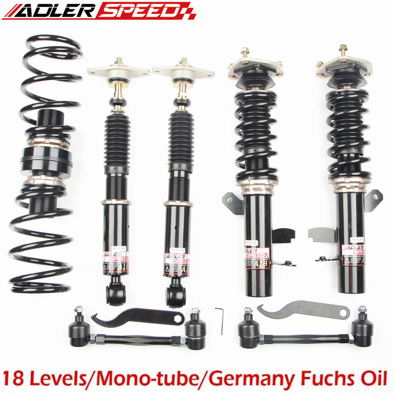 US SHIP ADLERSPEED 18 Way Adjustable Mono Tube Coilovers Suspension Kit for 2013-18 Ford Focus ST