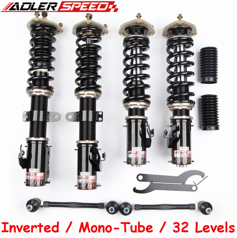 US SHIP ! ADLERSPEED 32 Way Adjustable Damper Inverted Coilovers Struts For 1991-94 Nissan Sentra B13