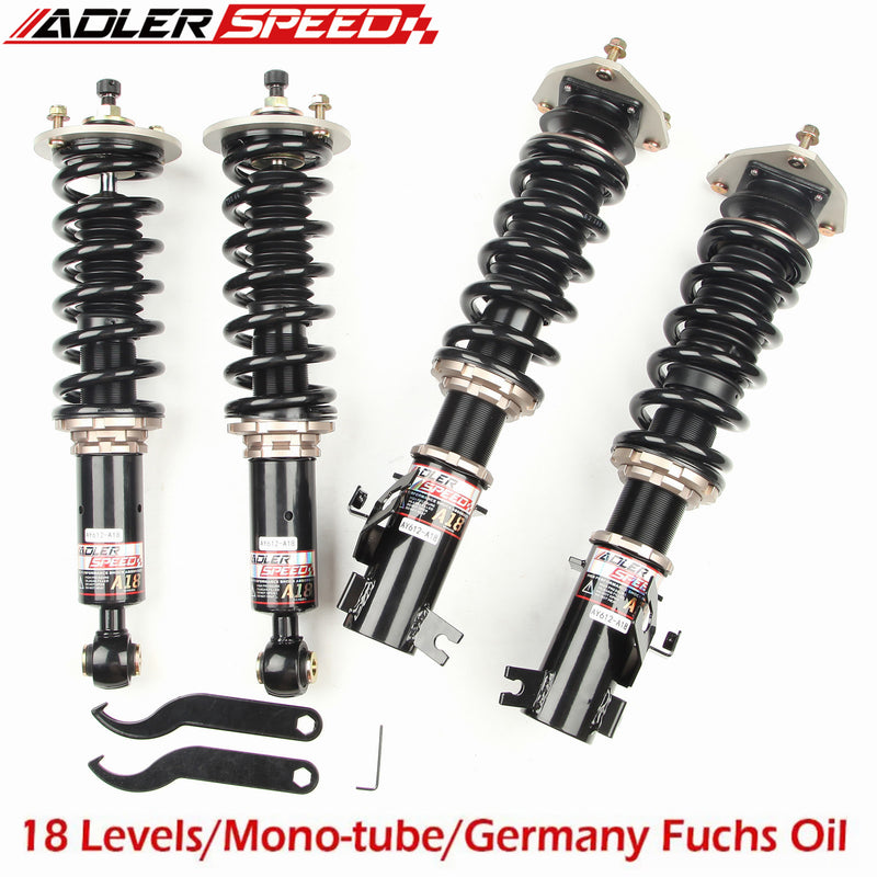 ADLERSPEED 18 Level Coilovers for GS300 GS400 GS430 98-05  Adj. Damper Shocks