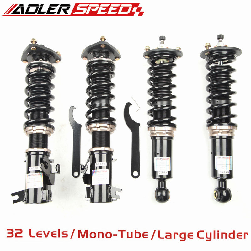 US SHIP ! ADLERSPEED 32 WAYS DAMPING COILOVERS LOWERING KIT FOR 95-99 NISSAN 200SX B14