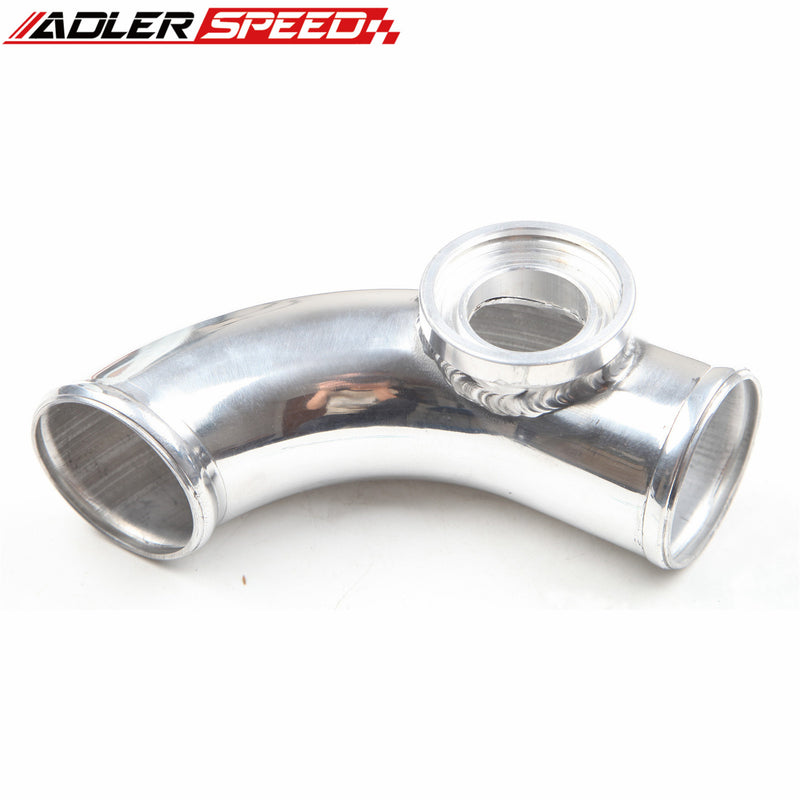 ADLERSPEED 90 Degree 3" Inch SSQV SQV BOV Blow Off Valve Turbo Aluminum Pipe