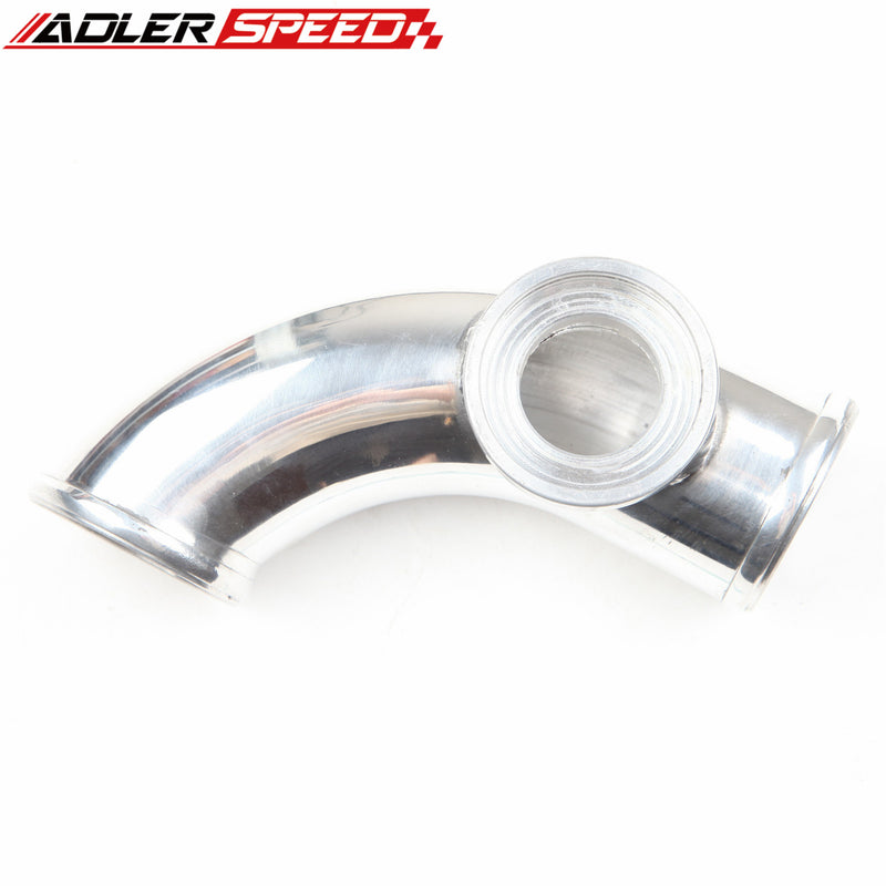 ADLERSPEED 90 Degree 3" Inch SSQV SQV BOV Blow Off Valve Turbo Aluminum Pipe