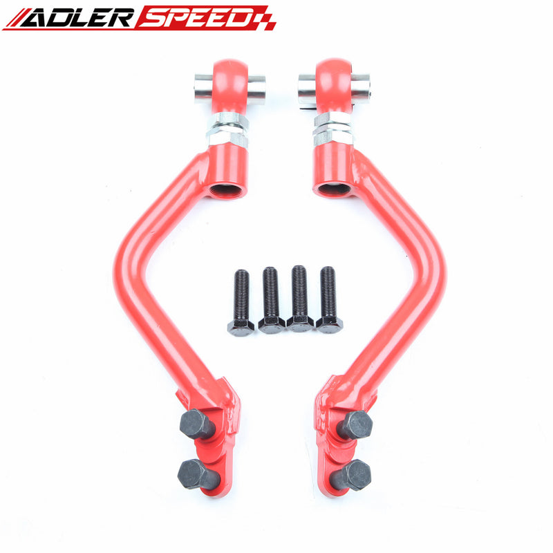 Red Adjustable Front Tension Rod Arms Set for Lexus IS300 Toyota Chaser JZX100