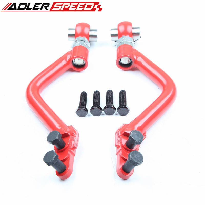 Red Adjustable Front Tension Rod Arms Set for Lexus IS300 Toyota Chaser JZX100