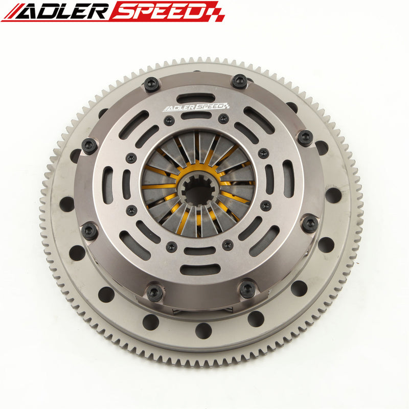 US SHIP ! ADLERSPEED Sprung Twin Disc Clutch Kit + Flywheel For BMW 323 325 328 E36 M50 M52 Medium WT